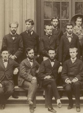 Photographie de promotion : Lettres, 1879 (détail). Bibliothèque Ulm-LSH, PHO/D/2/1879