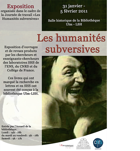 Affiche exposition Les humanités subversives 