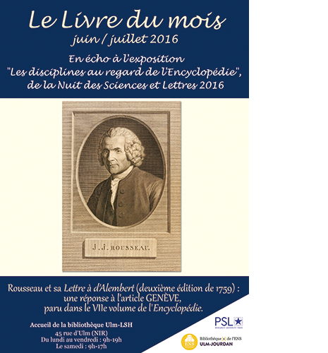 Affiche livre du mois Encyclopédie